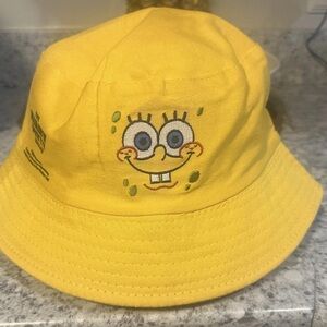 Wendy’s x SpongeBob Krabby Patty Kollab Bucket Hat 2024 Nickelodeon Yellow